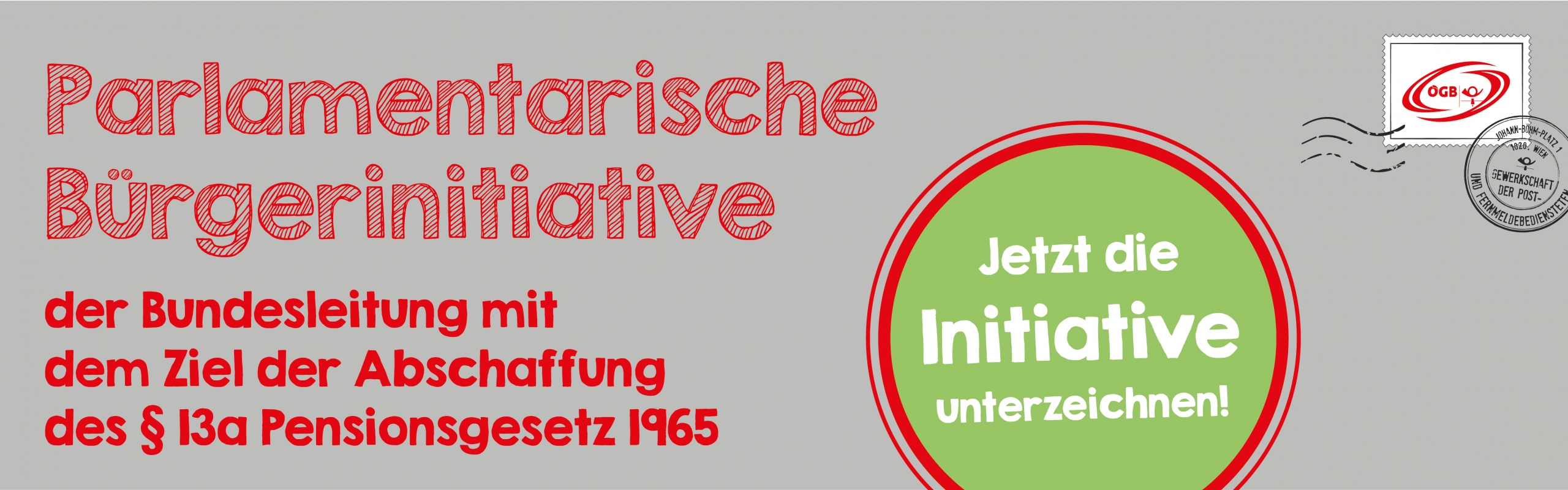 Parlamentarische Bürgerinitiative Pensionssicherungsbeitrag_Banner