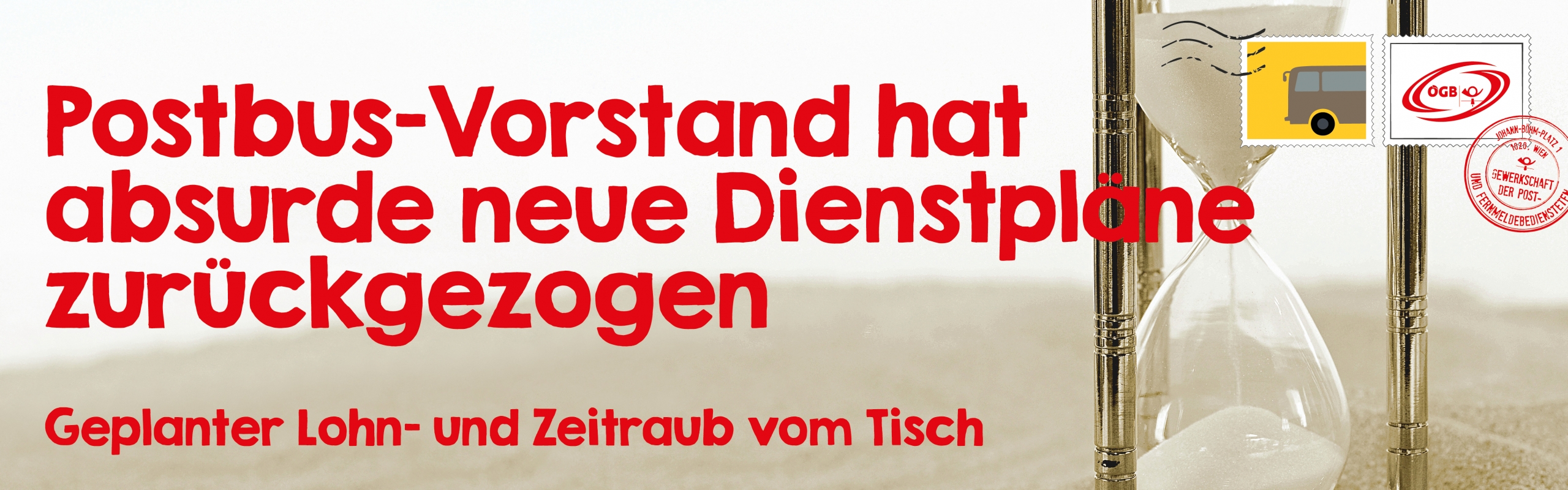 Postbus_Dienstpläne zurückgezogen_Banner