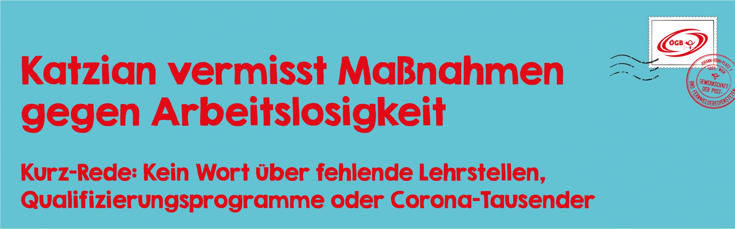 Kurz Rede_ÖGB Statement_Banner