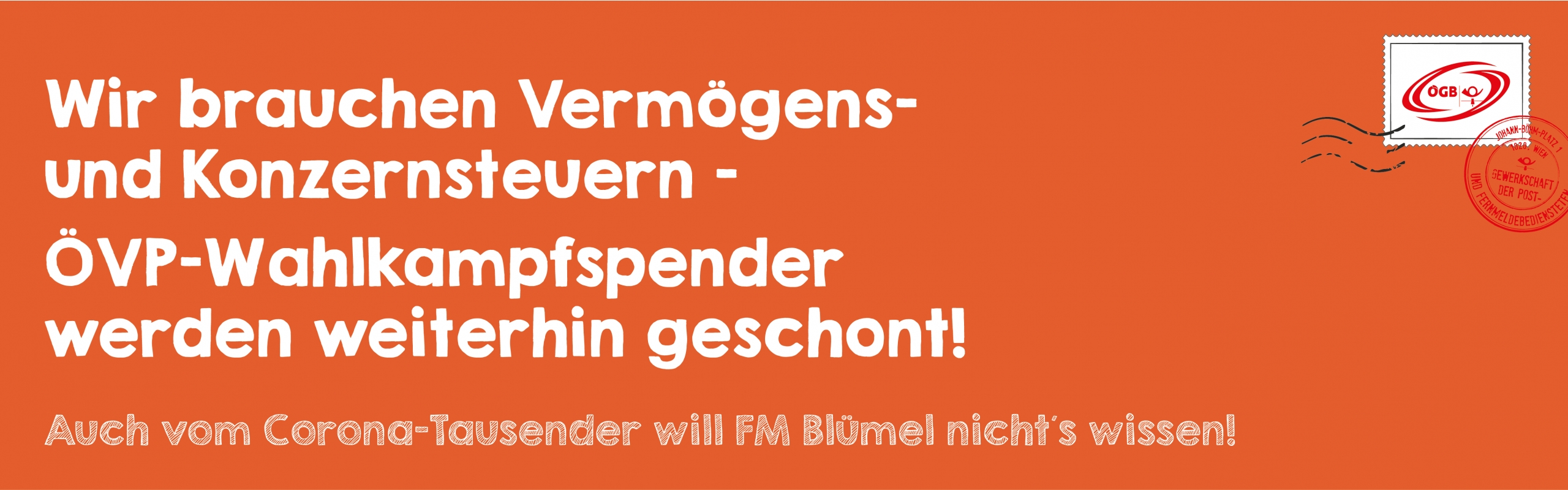 Wir brauchen Vermögens- und Konzernsteuern _Banner Wir brauchen Vermögens- und Konzernsteuern _Banner