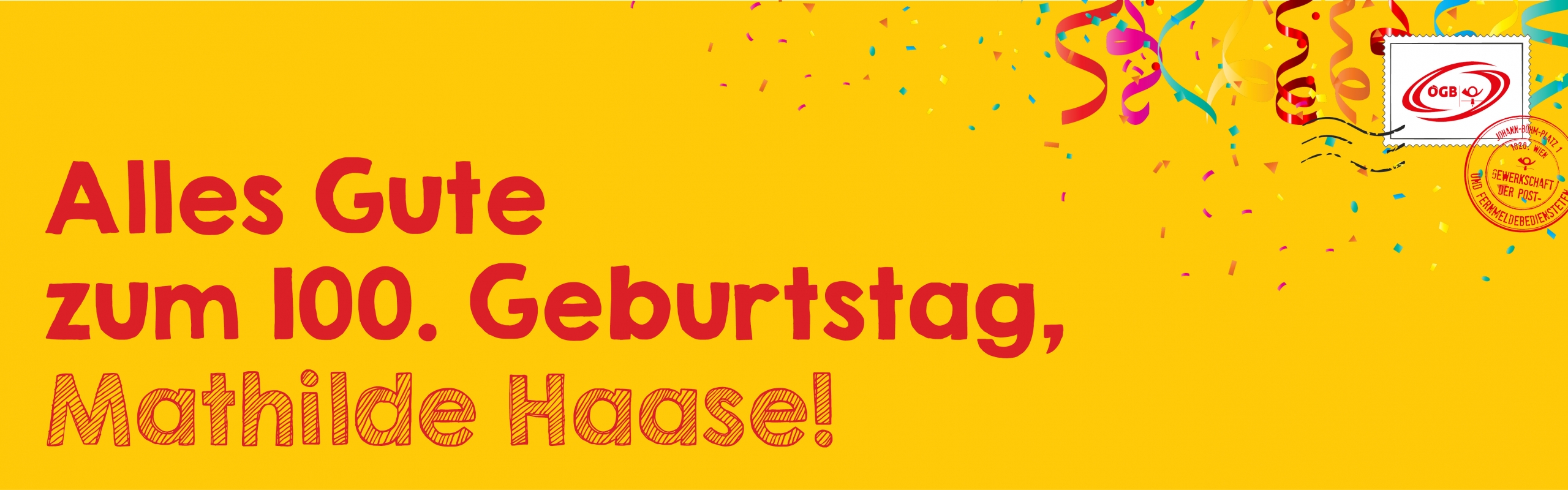 100 Geburtstag Haase_Banner