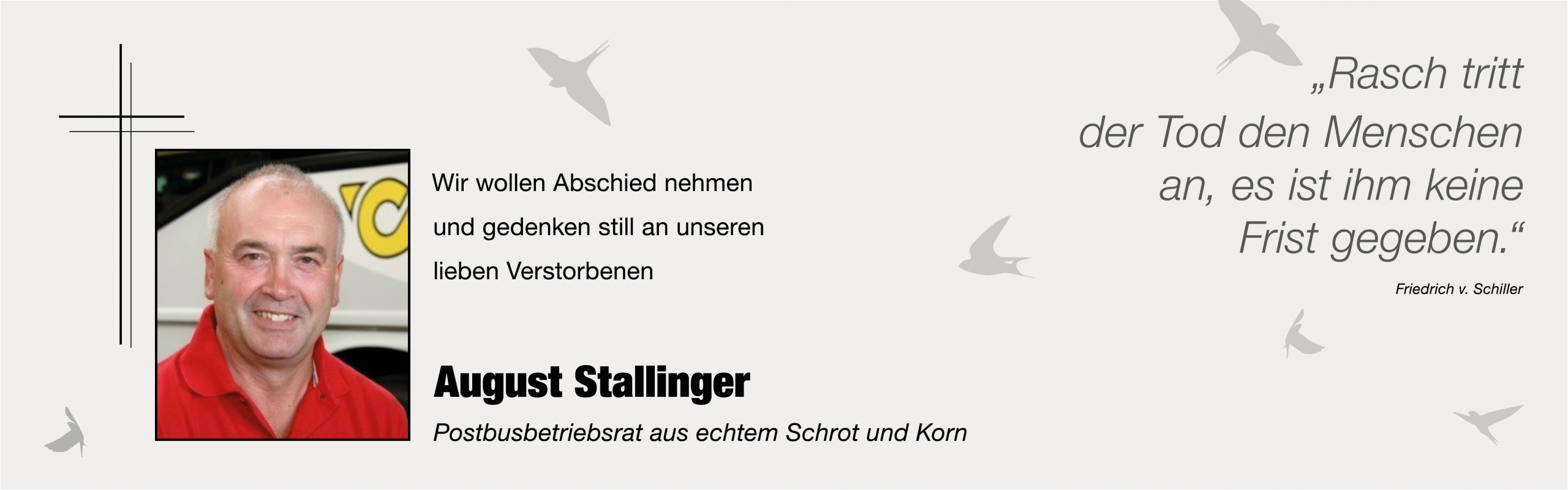 In Tiefer Trauer_August Stallinger_Banner