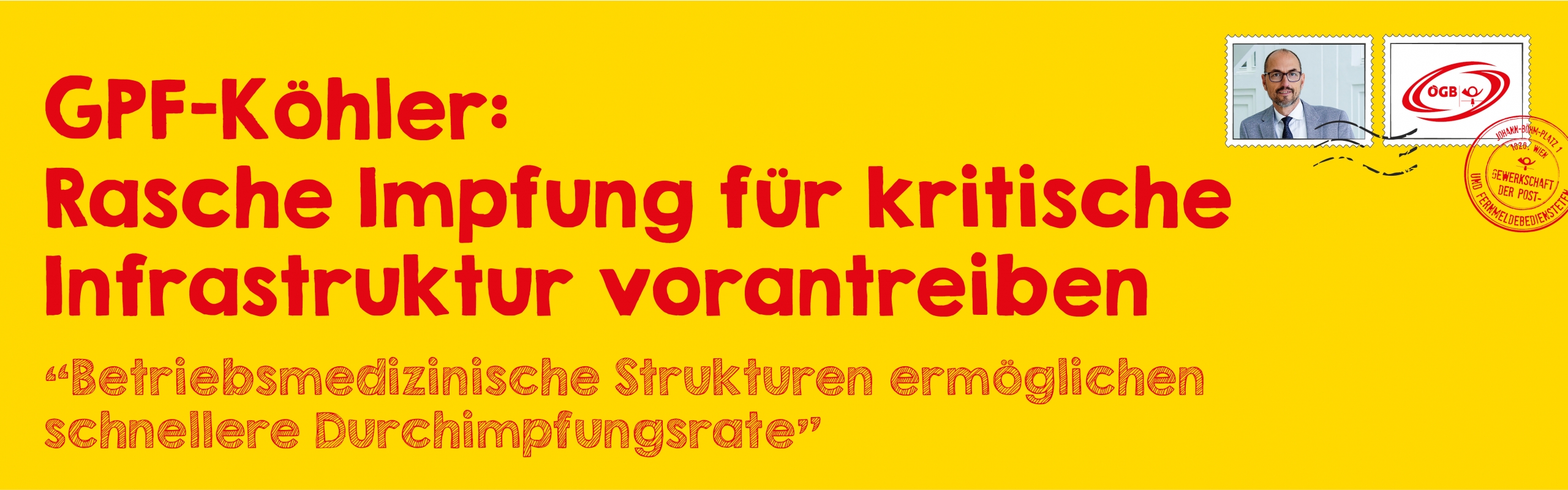 OTS Köhler_Rasche Impfung für kritische Infrastruktur_Banner OTS Köhler_Rasche Impfung für kritische Infrastruktur_Banner