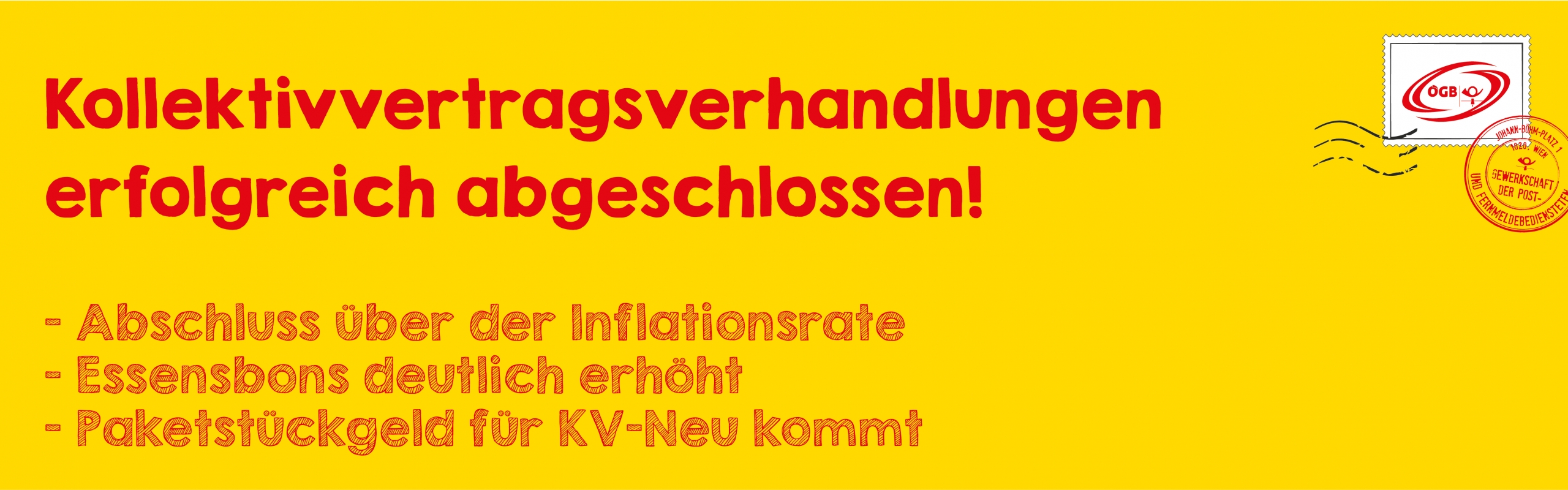 KV Verhandlungen erfolgreich abgeschlossen_Banner KV Verhandlungen erfolgreich abgeschlossen_Banner