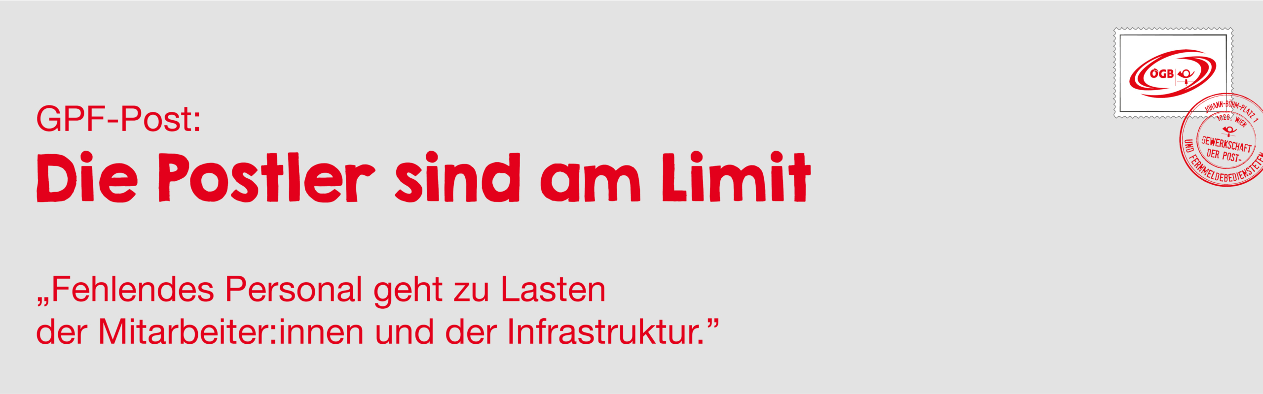 OTS Postler sind am Limit_Banner