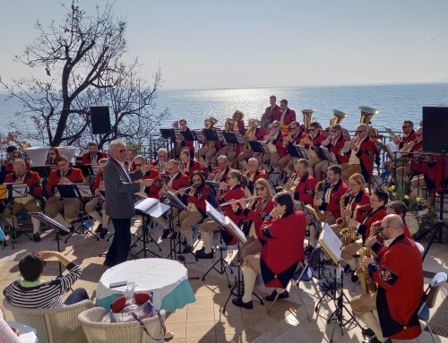 Feierliche und gelungene Ehrung für unseren Ditmar Fürst in Opatija mit der Postmusik Salzburg